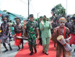 Danrem 174 Merauke Brigjen TNI Bangun Nawoko Pamitan Kepada Prajurit dan Persit Kodim 1710/Mimika