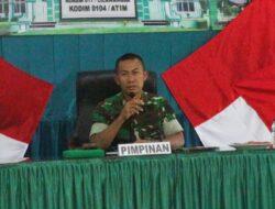 Dandim 0104/Atim Pimpin Sidang Pankar Jabatan Bintara Dan Tamtama