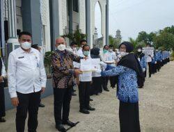 Kunjungi Aceh Timur, Sekda Aceh Serahkan 519 SK untuk ASN Tiga Wilayah