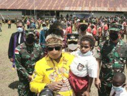 Karya Tanpa Batas di Negeri Tapal Batas RI-PNG, Satgas Pamtas Yonif 126/KC Ikut Serta Dalam HUT Kab. Keerom Ke-19