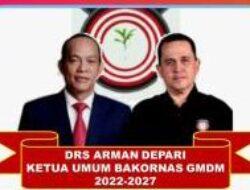 Arman Depari Jadi Ketua Umum Bakornas GMDM Priode 2022-2027