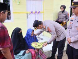 Keenam Kalinya Kapolres Aceh Timur Serahkan Bantuan Rumah Layak Huni