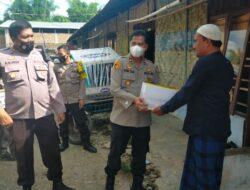 Sambut HUT Bhayangkara, Kapolsek Patumbak Berikan Sembako Kepada Warga Marindal
