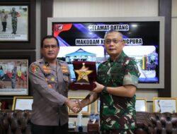 Kasdam XII/Tpr Terima Peserta Didik PKDN Sespimti Polri Dikreg ke-31 TA 2022