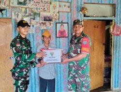 Satgas Pamtas RI-Malaysia Yonif 645/GTY Silaturahmi Legiun Veteran RI Dalam Rangka HUT Kemerdekaan RI Ke-77