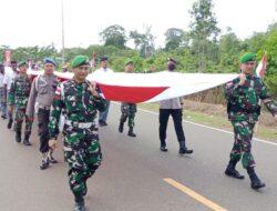 Upacara HUT Ke-77 Kemerdekaan RI di Perbatasan Papua, Satgas Yonif 123/Rajawali Turut Andil