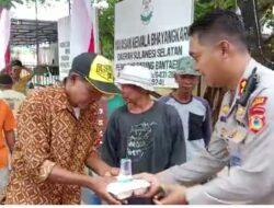 Rangkaian Hari Kesatuan Gerak Bhayangkari Ke 70 Dan Hut Polwan Ke 74 Tahun 2022, Polres Bantaeng bagikan 675 Nasi Kotak