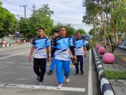 Semarakkan G20, Pegawai LPKA Pangkalpinang Ikuti Jalan Sehat