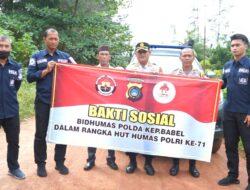 Jelang HUT ke-71, Humas Polda Babel Gelar Baksos ke Masyarakat Pesisir yang Kurang Mampu