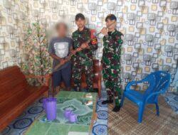 Satgas Pamtas Yonif 645/GTY Kembali Terima Penyerahan Senpi Rakitan dari Warga Perbatasan