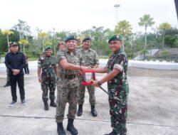 Satgas Pamtas Yonarmed 19/105 Trk Bogani Bersama Yon 13 RAMD TDM, Laksanakan Upacara Penutupan Patroli Koordinasi Seri 2/2022