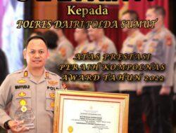 Kapolres AKBP Wahyudi Rahman Raih Piagam Penghargaan Kompolnas Awards Tahun 2022