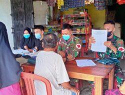 Wujud Peduli Kesehatan di Perbatasan, Satgas Pamtas Yonif 645/Gardatama Yudha Gelar Posbindu Lansia