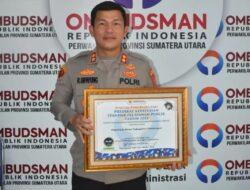 Polres Simalungun Raih Predikat Zona Hijau Kategori Kualitas Tinggi Ombudsman Terkait Pelayanan Publik