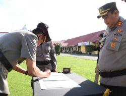 Kapolres Pimpin Pelantikan Kabag Log Polres Berau
