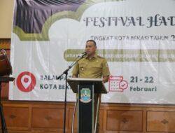 Plt. Wali Kota Buka Festival Hadrah Jelang HUT Kota Bekasi ke 26 Tahun