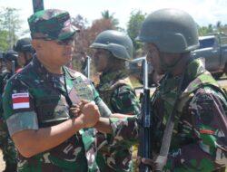 Danrem 174/ATW Brigjen TNI Agus Widodo Lakukan Pengecekan Pos-Pos Pamtas Wilhanrat RI-PNG