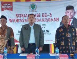 Seno Aji Gelar Sosialisasi Wawasan Kebangsaan di Desa Giri Agung Kabupaten Kutai Kertanegara