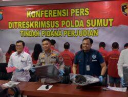 Subdit Cyber Poldasu Ungkap Perjudian Online, Tempo 6 Bulan 7 Kasus dengan 16 Tersangka