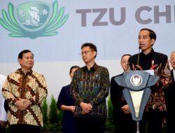 Menhan Prabowo Dampingi Presiden Jokowi Resmikan Tzu Chi Hospital
