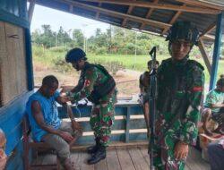 Satgas Yonif 132/BS Kunjungi Masyarakat Kp.Skofrow