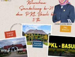 Elita Ucapkan Selamat Hari Jadi Sambaliung ke-21 dan PKL Basuli ke-3