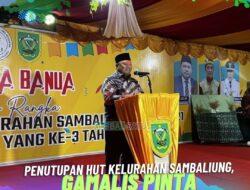 Penutupan HUT Kelurahan Sambaliung, Gamalis Pinta Jadikan Kegiatan Tersebut Sebagai Penunjang Ekonomi Para pelaku UMKM