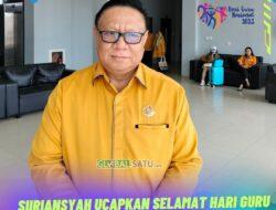 Suriansyah Ucapkan Selamat Hari guru,  Sebut Semangat dan dedikasi guru patut untuk diteladani