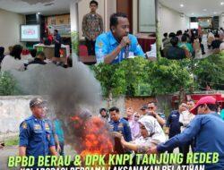 DPK KNPI Tanjung Redeb Kolaborasi bersama BPBD laksanakan pelatihan tanggap bencana kebakaran.