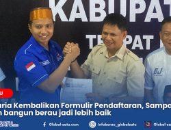 Jakaria Kembalikan Formulir Pendaftaran, Sampaikan ingin bangun berau jadi lebih baik