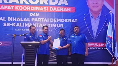 Bambang Soepradi Ditunjuk sebagai Plt Ketua Demokrat Kaltim, Gantikan Irwan