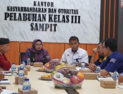 Wabup Kotim Kunjungi KSOP Kelas III Sampit, Bahas Peluang Pelabuhan Perikanan di Wilayah Sendiri