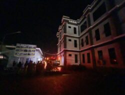 Panel Listrik Terbakar di Kantor Bank BPD Kaltimtara Cabang Berau