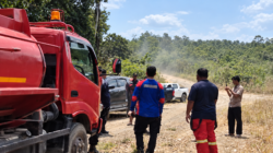Gamalis Tinjau Karhutla Kampung Merasa, Minta Semua Pihak Siaga
